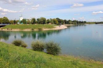 пляж реки Сава в Загребе