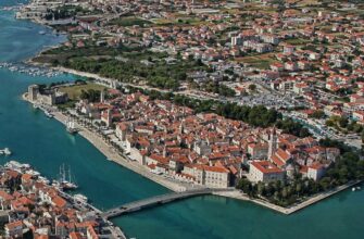 Передвижение между городами Трогир и Сплит